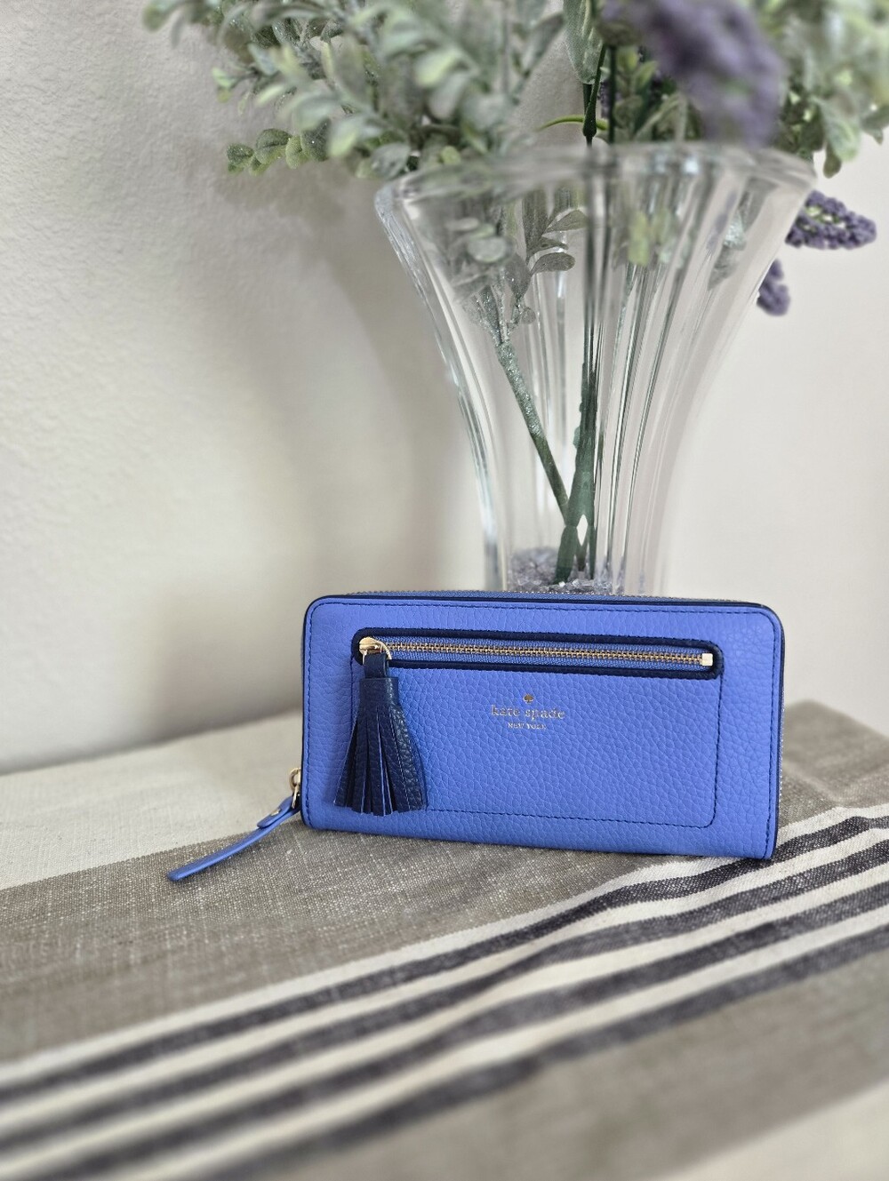 Kate Spade Chester Street Neda Zip-Around Wallet Blue